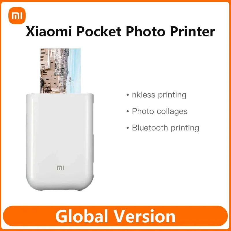 Impressora de Foto Pocket Original Xiaomi Portátil