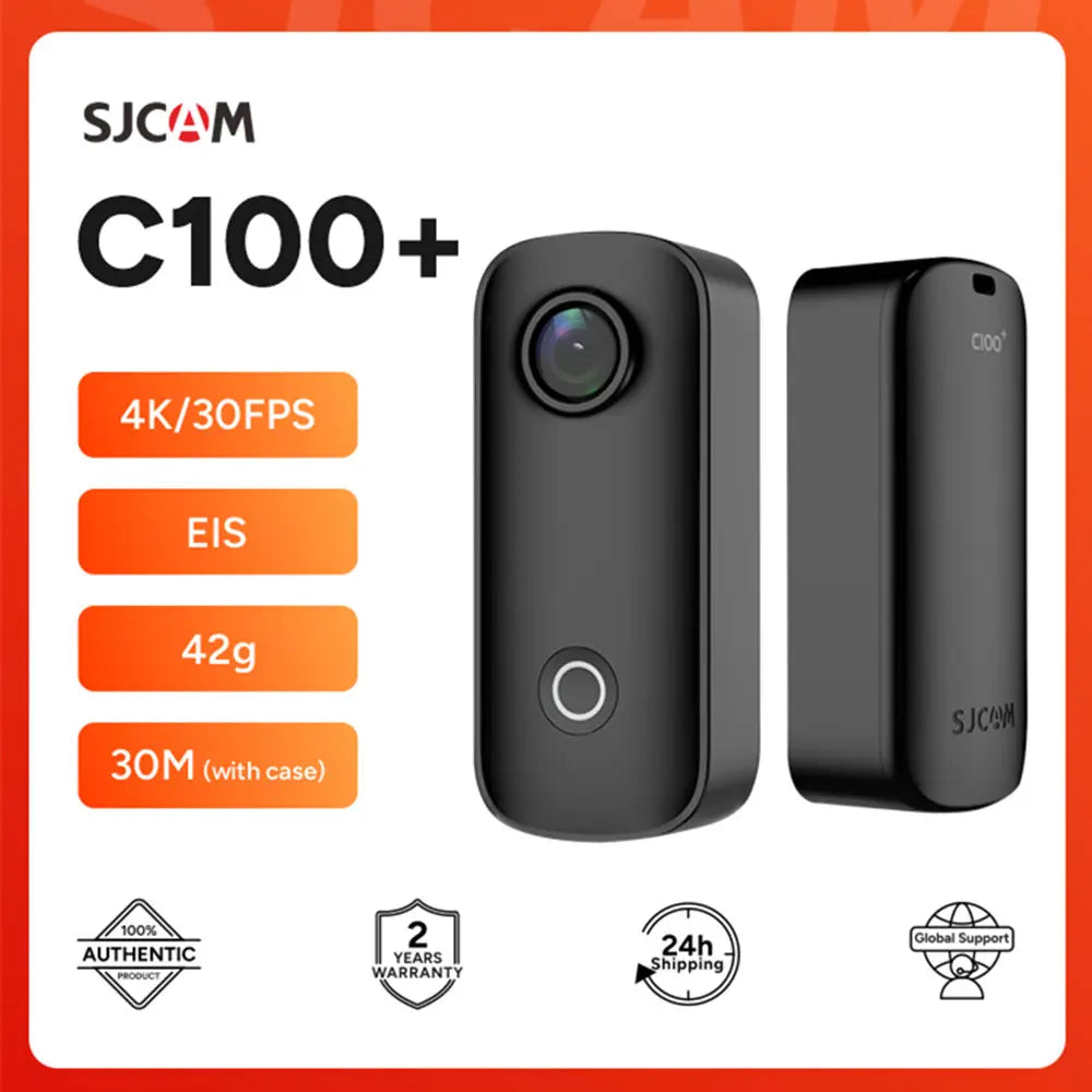 Câmera de Ação SJCAM C100 Plus 4K - à Prova d'Água até 30M