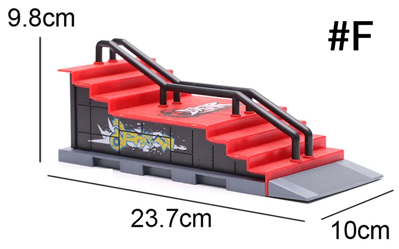 Skateboard Profissional para Dedos - Conjunto de Rampas para DIY - Partes do Skate Park - JIMITU