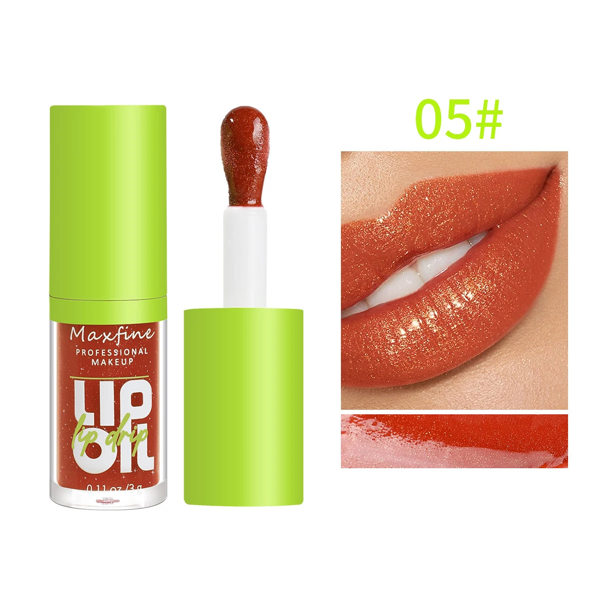 Gloss labial hidratante de 6 tons - MAXFINE