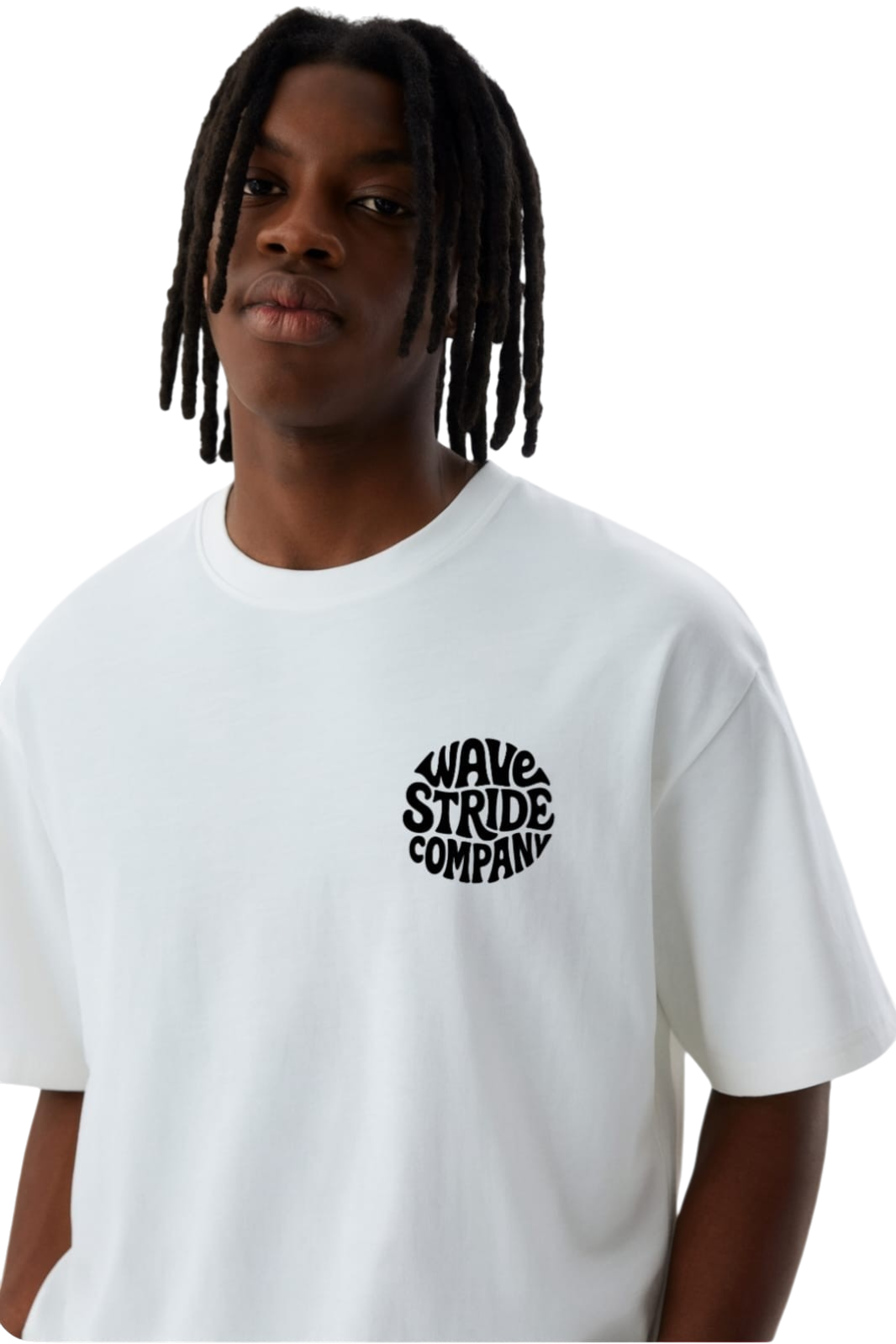 Camiseta Casual Sol e Sal WaveStride - Preto, Branco e Off-White