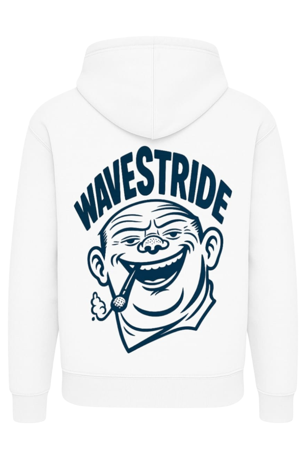 Moletom Capuz 3 cabos Smokin' and Dream WaveStride Preto e Branco