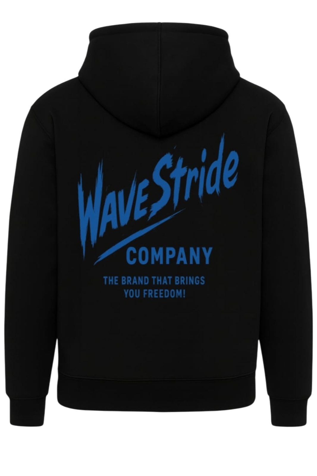 Moletom Capuz 3 cabos WaveRunner WaveStride Preto e Branco