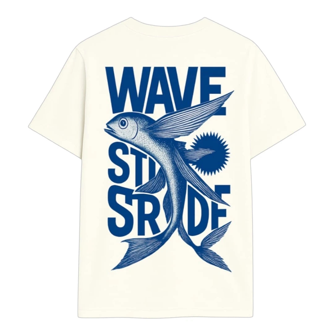 Camiseta Casual Ocean Flight Off-White